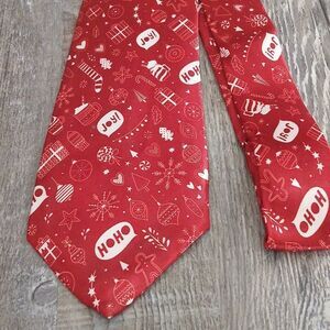 Christmas Necktie Christmas Party Fun Christmas Theme Print Tie NEW